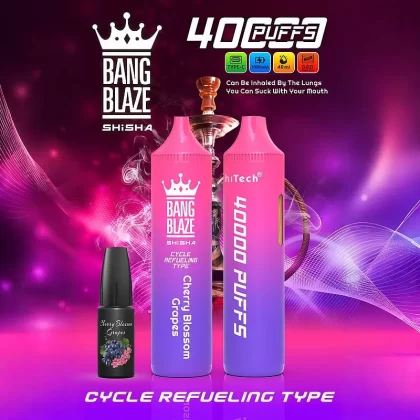Bang Blaze Shisha 40000 Puffs | 40mL | 0.6Ω mesh coil
