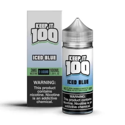 Keep It 100 E-Liquid – Iced Blue 100ml