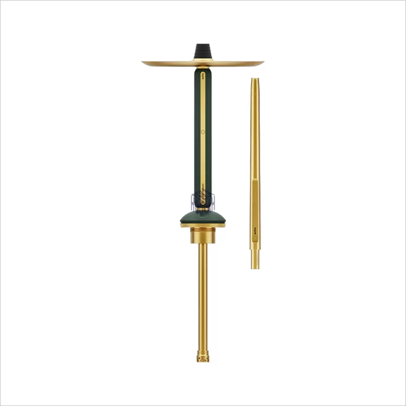 Shisha Alpha Hookah Echo Gold Emerald Green