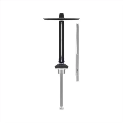 Shisha Alpha Hookah Echo Silver Black