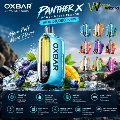 Dr Vapes Oxbar Panther X 50000 Puffs Disposable Vape in Dubai