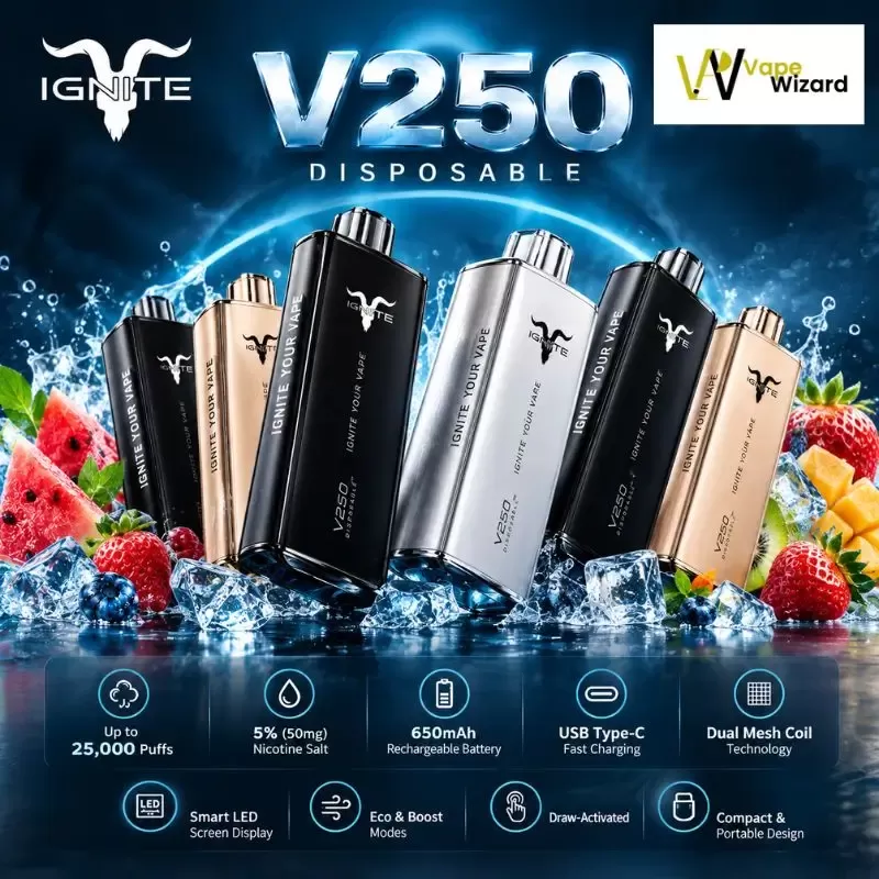 IGNITE V250 Disposable Vape 25K PUFFS in Dubai UAE