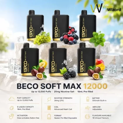 Beco Soft Max 12000 Puffs 20mg Disposable Vape