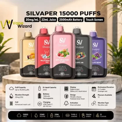 Silvaper 15000 Puffs 20mg Disposable Vape