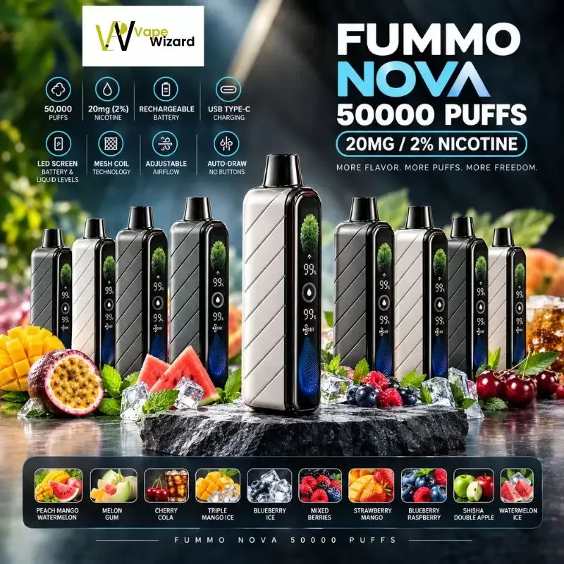 Fummo Nova 50000 Puffs Disposable Vape 20mg in the UAE