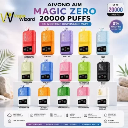 Aivono Aim Magic Zero 20000 Puffs 0% Nicotine Disposable Vape