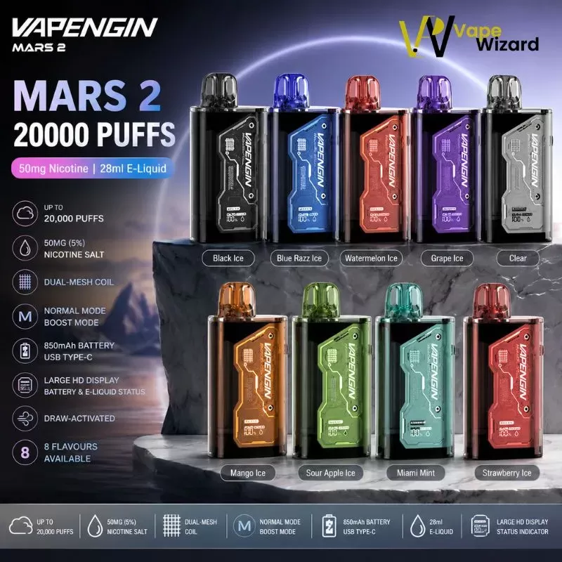 Vapengin Mars 2 20000 Puffs 50mg Disposable Vape