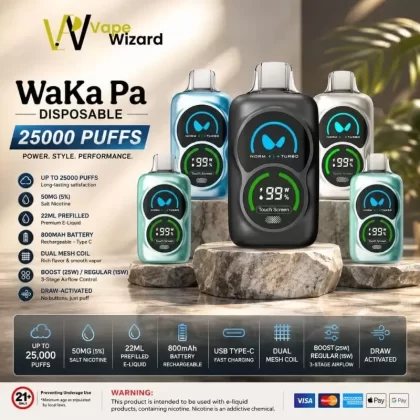 WAKA PA25000 Puffs 50mg Disposable Vape