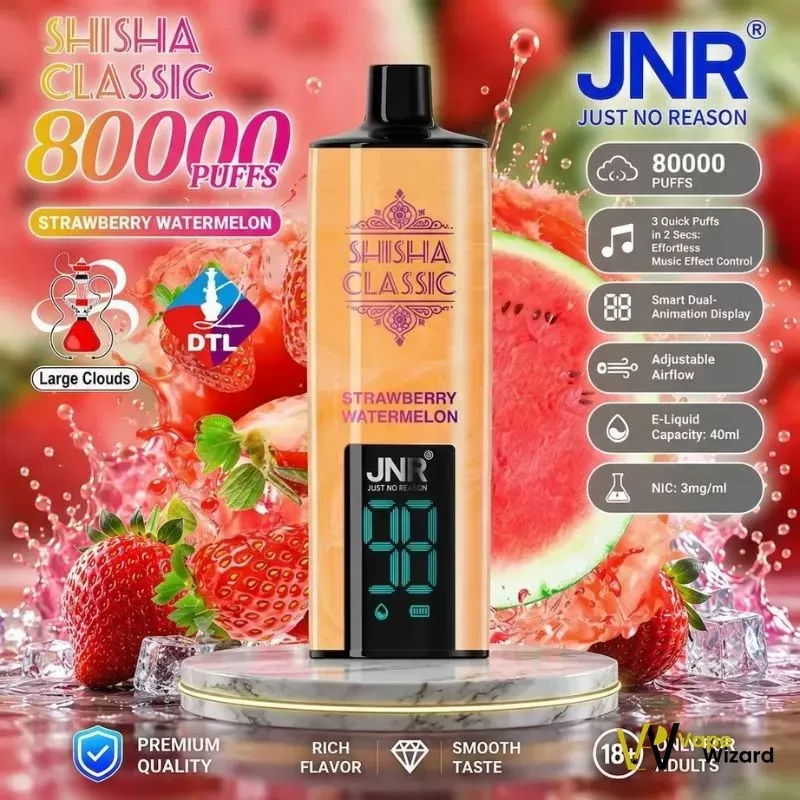 JNR Shisha Classic 80000 Puffs Disposable Vape 3mg in the UAE - Image 3