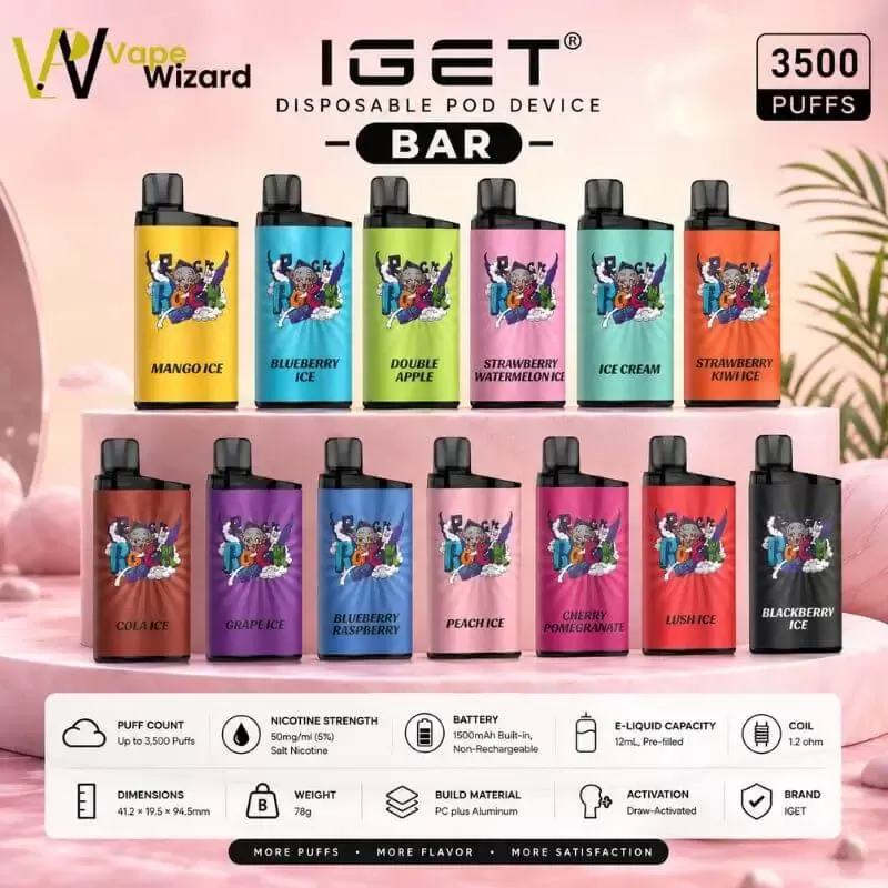 IGET Bar 3500 Puffs Disposable Vape