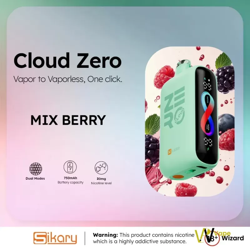 Sikary Cloud Zero 20000 Puffs 20mg Disposable Vape - Image 3