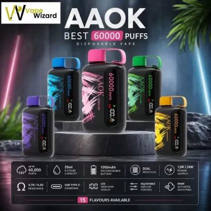 AAOK 60k Puffs Disposable Vape in the UAE