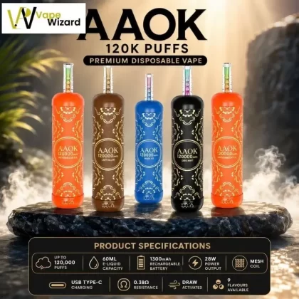AAOK 120k Puffs Disposable Vape in the UAE