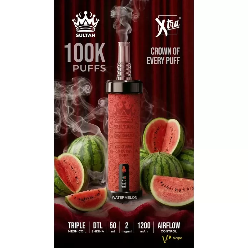 Sultan Xtra Shisha DTL 100K Puffs Disposable Vape - Image 2