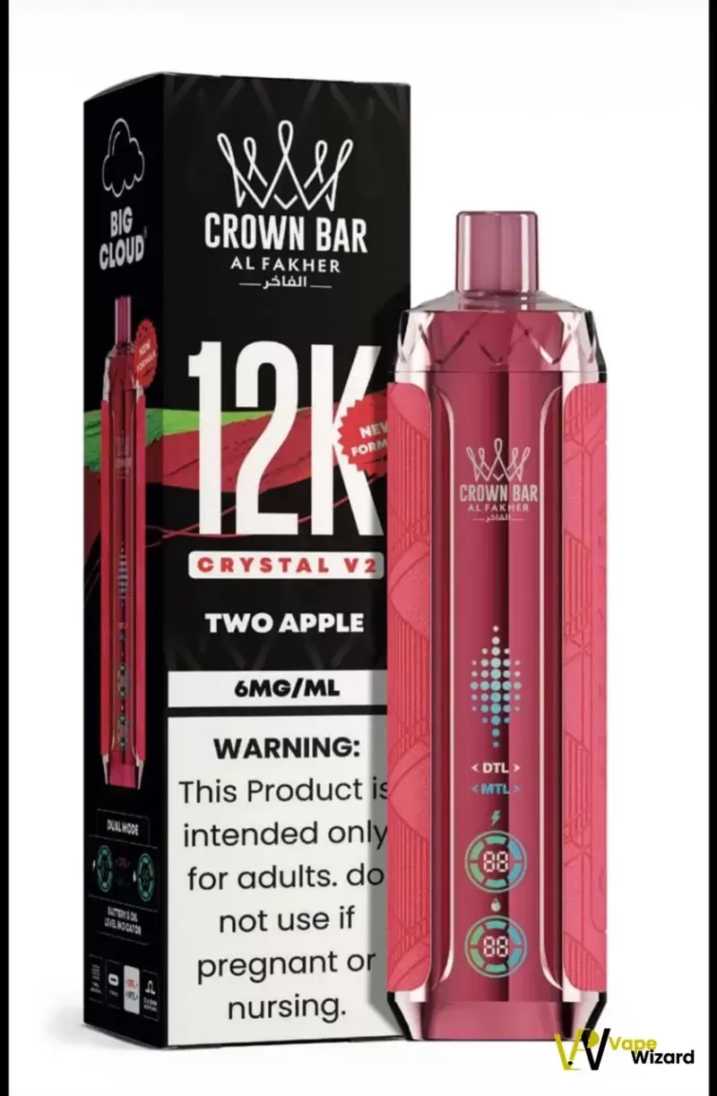 Al Fakher Crown Bar 12K Crystal V2 Disposable Vape - Image 2