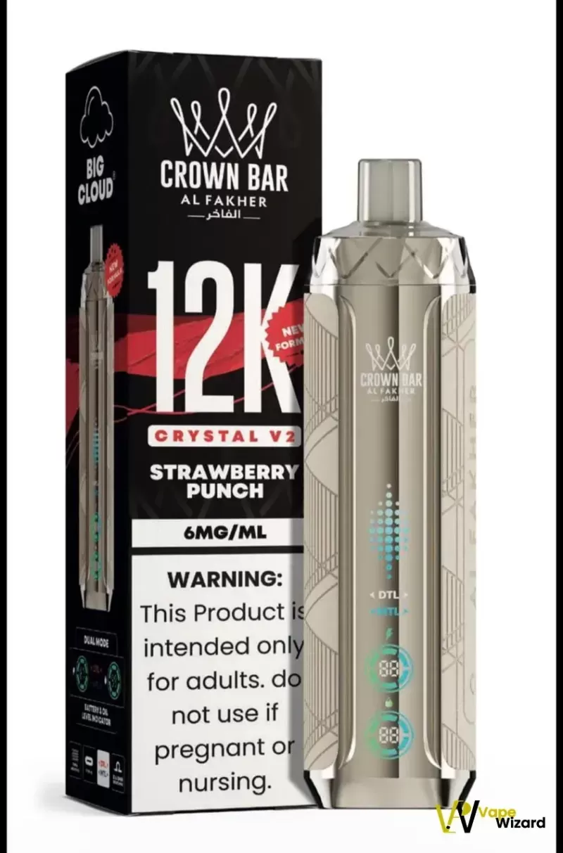 Al Fakher Crown Bar 12K Crystal V2 Disposable Vape - Image 3