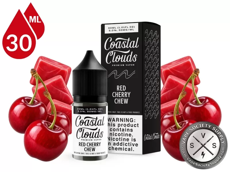 Red Cherry Chew Coastal Clouds Salt 30ml