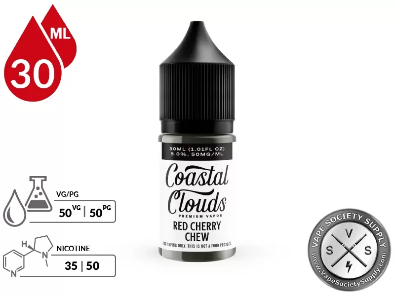 Red Cherry Chew Coastal Clouds Salt 30ml - Image 2