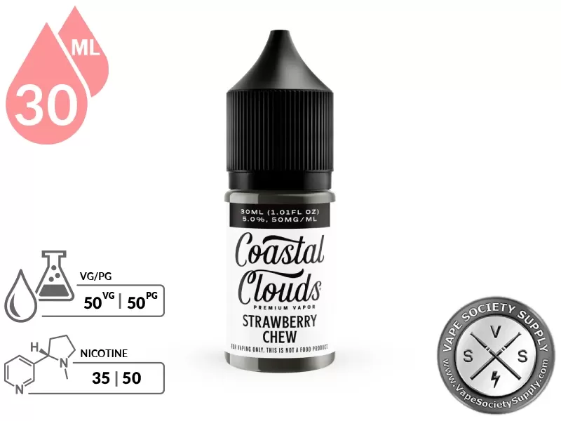 Strawberry Chew Coastal Clouds Salt 30ml - Image 2
