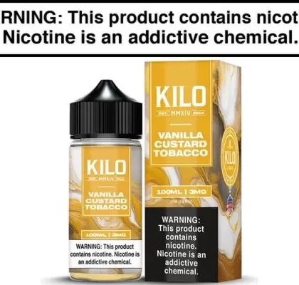 Vanilla Custard Tobacco by KILO E Liquid 100ML