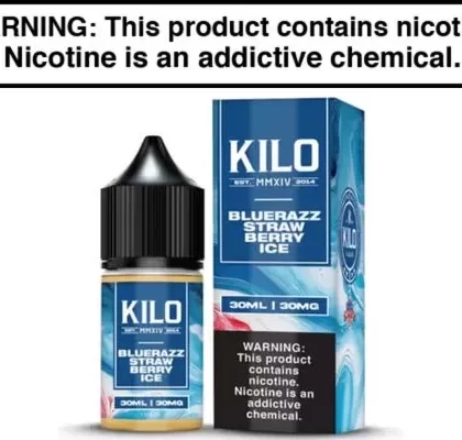 Blue Razz Strawberry Ice by KILO Salt Nic 30ML