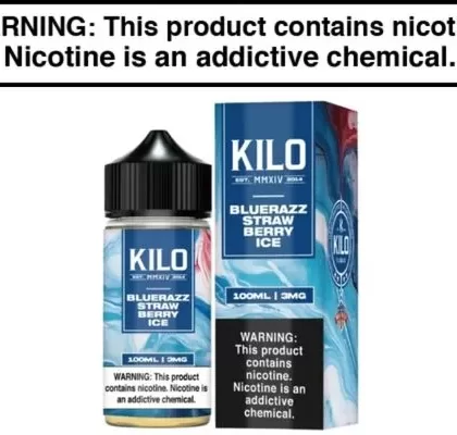 Blue Razz Strawberry Ice by KILO E Liquid 100ML
