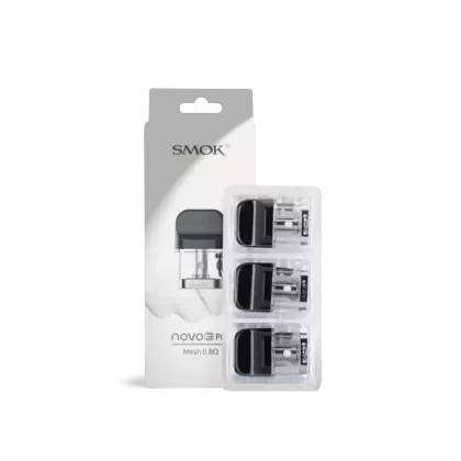 Smok Novo 3 Replacements Pods (Mesh 0.8Ω, 2mL, 3-Pack)