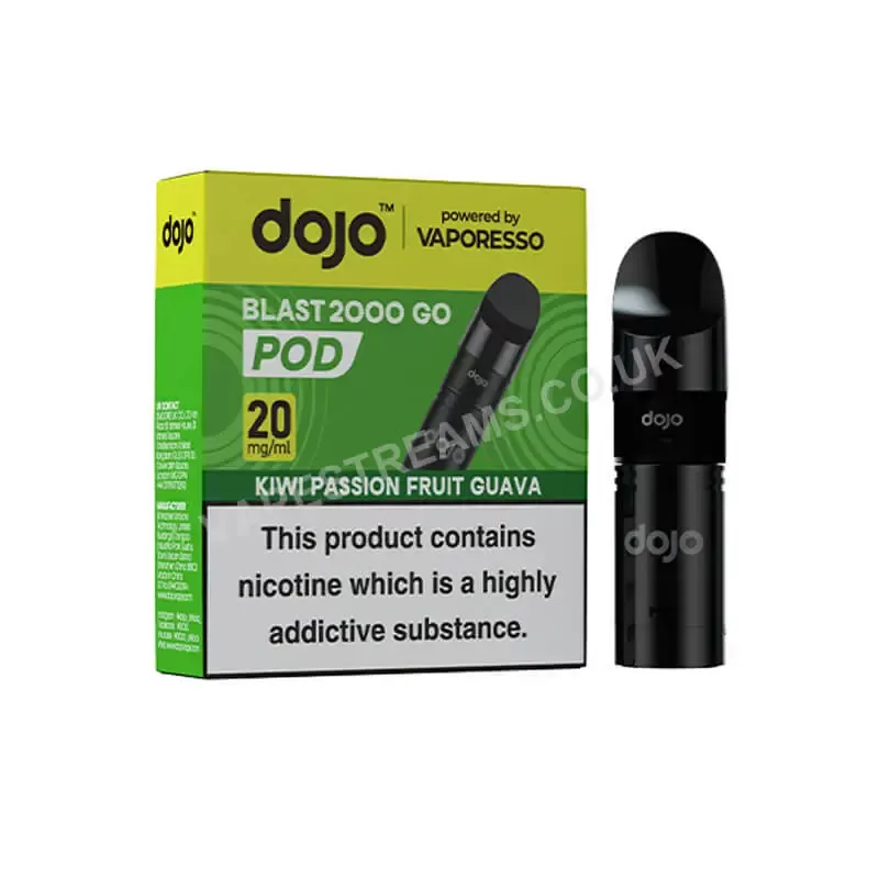 Dojo Blast 2000 Go Kiwi Passion Fruit Guava Prefilled Pod