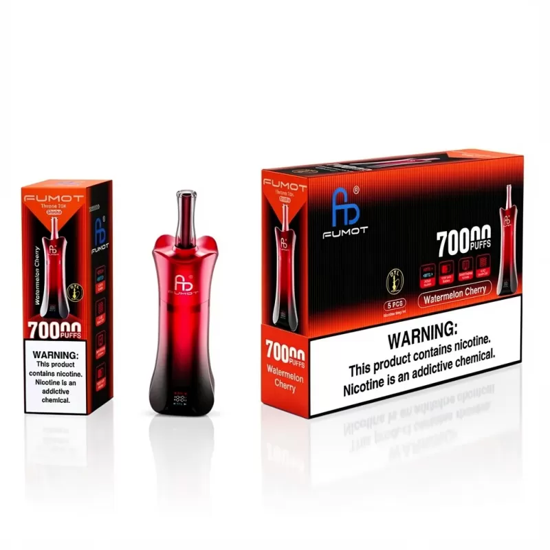 FUMOT Throne Shisha 70K 0.4Ω Mesh, DTL/MTL, 1000mAh, Type-C - Image 2