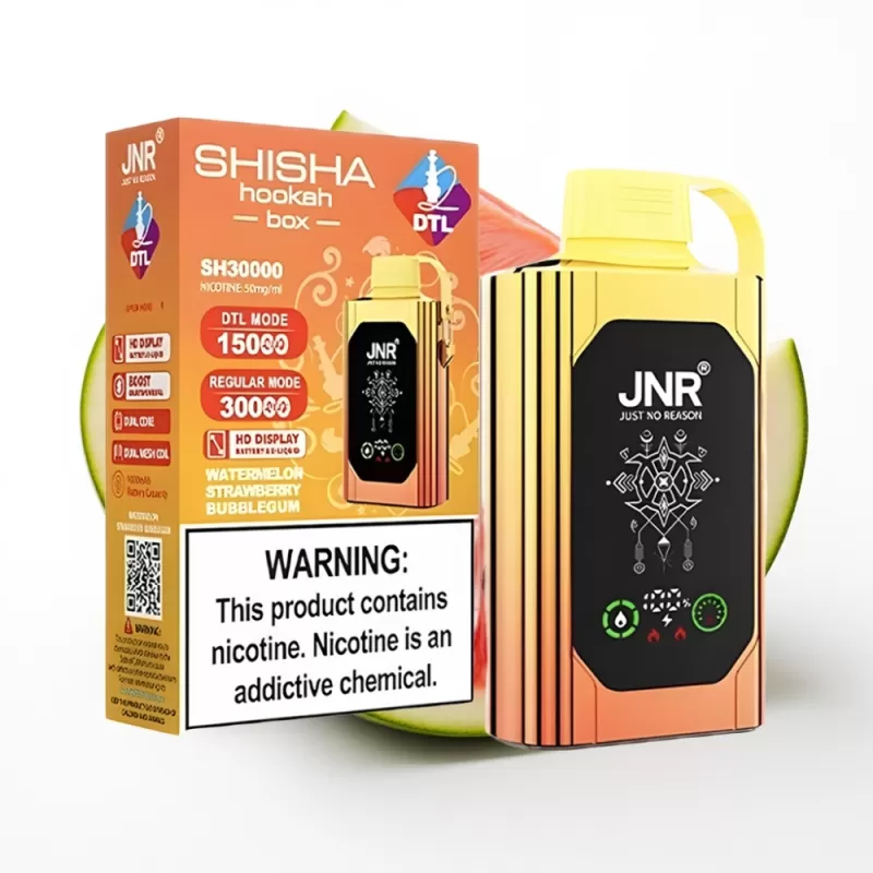 JNR Shisha Hookah Box 20500 Puffs – 25ml | Dual Mesh Coil - Image 2