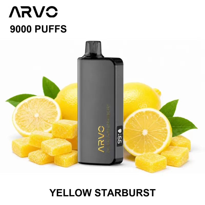 ARVO 9000 PUFFS – Yellow Starburst