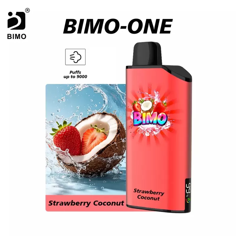 BIMO ONE 9000 Puffs – Strawberry Coconut