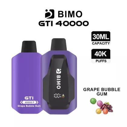 BIMO GTI 40000 Puffs – Grape Bubble Gum