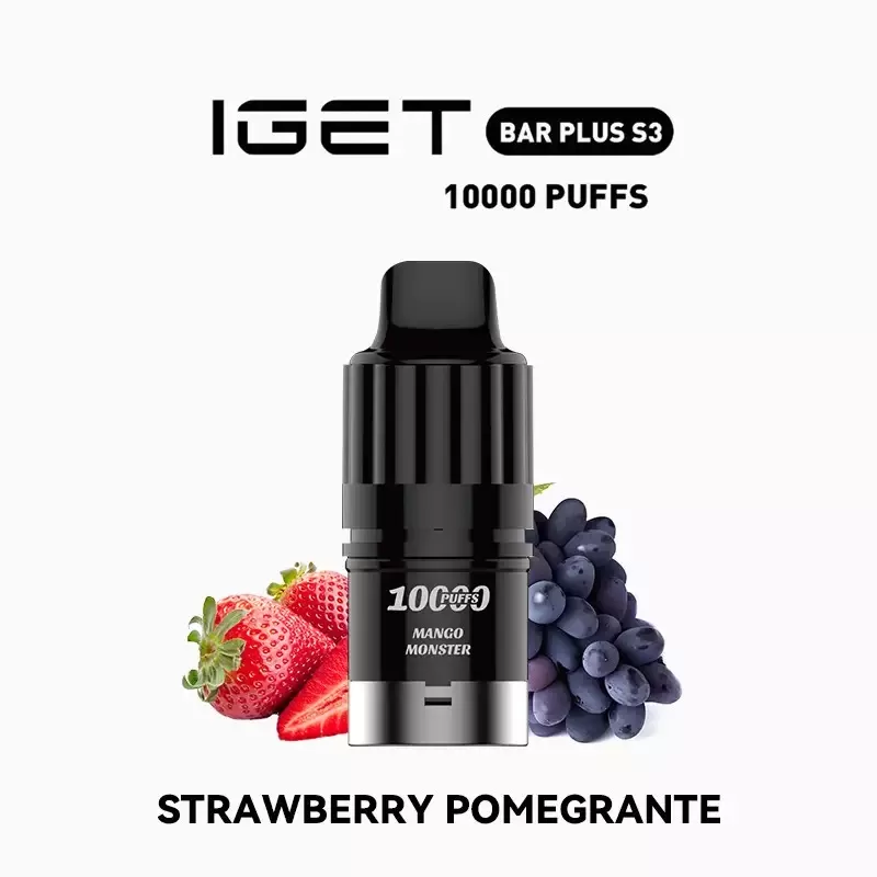 IGET Bar Plus S3 Pod – Strawberry Pomegranate