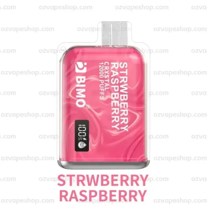BIMO Crystal 12k Puffs- Strawberry Raspberry