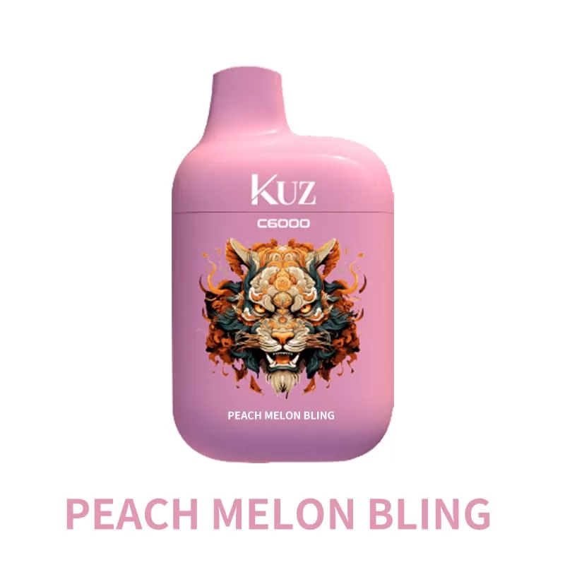 Kuz C6000 Puffs – Peach Melon Bling