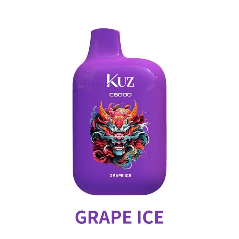 Kuz C6000 Puffs – Grape Ice