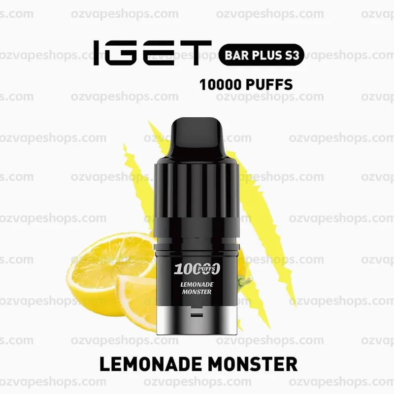 IGET Bar Plus S3 Pod – Lemonade Monster