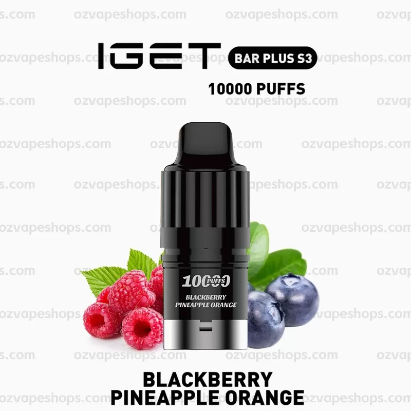IGET Bar Plus S3 Pod – Blackberry Pineapple Orange