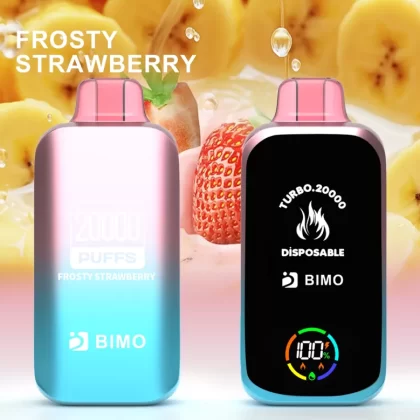 BIMO Turbo 20000 Puffs – Frosty Strawberry