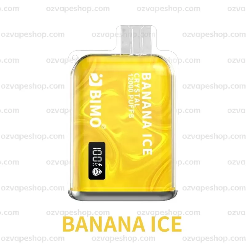 BIMO Crystal 12k Puffs- Banana Ice
