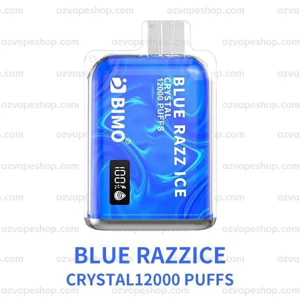 BIMO Crystal 12k Puffs- Blue Razz Ice