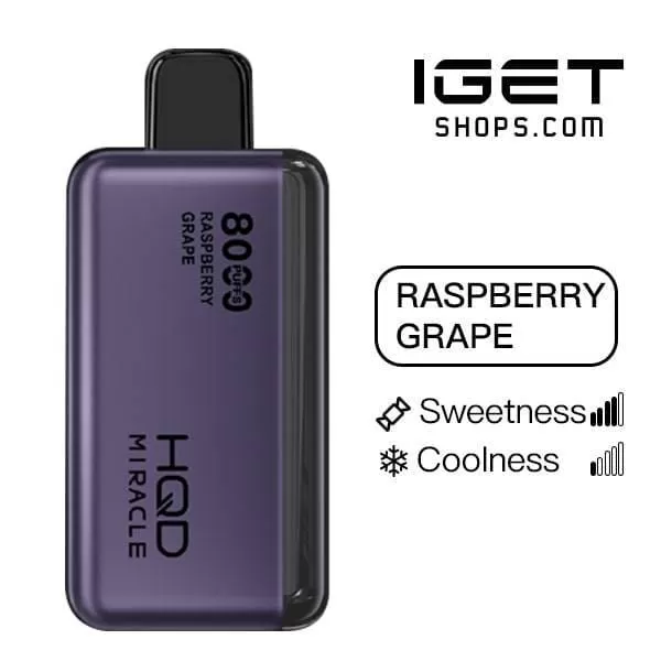 HQD Miracle 8000 – Raspberry Grape