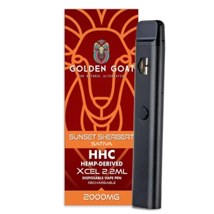 Golden Sunset Sherbert Goat 2.2ml HHC Vape Pen