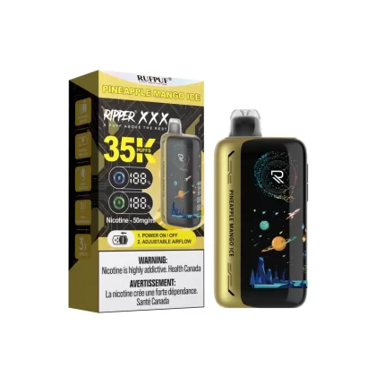 RufPuf Ripper XXX 35K Puffs Disposable Vape 50mg – Pineapple Mango Ice