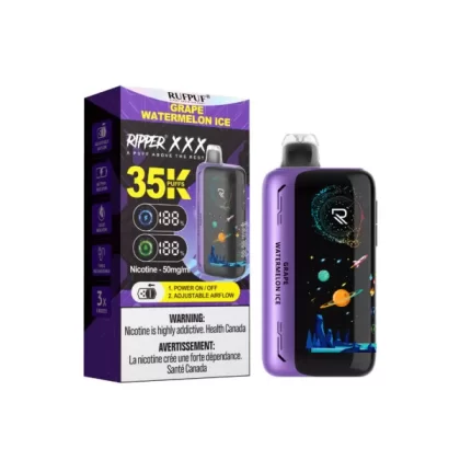 RufPuf Ripper XXX 35K Puffs Disposable Vape 50mg – Grape Watermelon