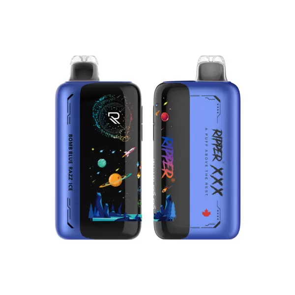 RufPuf Ripper XXX 35K Puffs Disposable Vape 50mg – Blue Razz Bomb Ice - Image 2