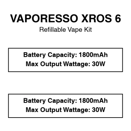 Vaporesso – XROS 6 – Pod Starter Kit