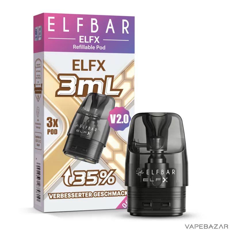 Elf Bar ELFX V2.0 Pods 3ml (3er Pack) – 0,6 Ω oder 0,8 Ω