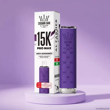 Al Fakher Crown Bar 15K Pro Max Basisgerät – Lila